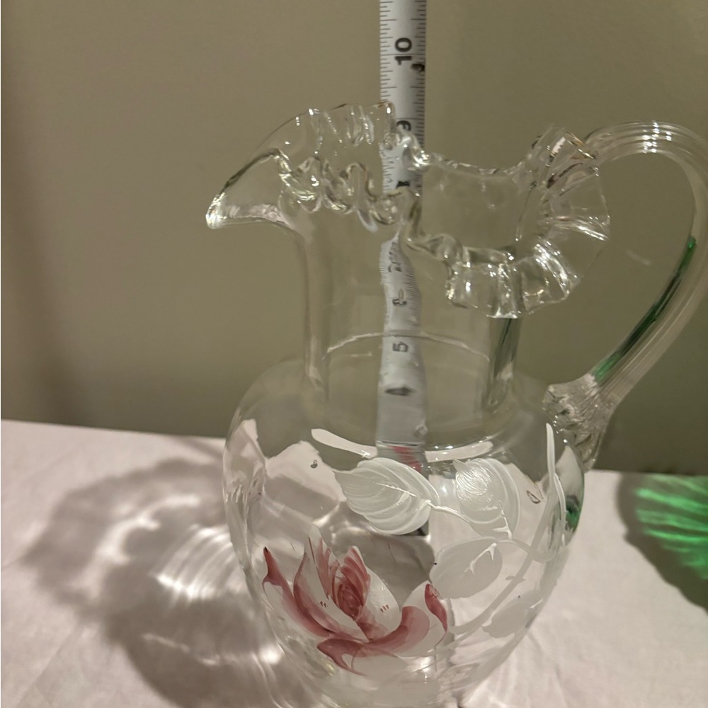 Vintage Glass Pitcher - Picture 3 of 4